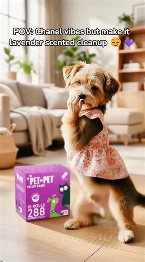 POV: Chanel Vibes… But Make It Lavender Cleanup 💜🐶