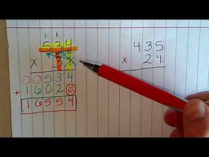 Standard Algorithm Multiplication ~ 5th Grade Math 5.NBT.5