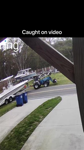 Caught on video: My neighbor removes covering from a ‘No Trespassing’ sign at the property line then moves a boat and trailer directly next to my home with no buffer. This is what’s happening in real time. Documenting. #CaughtOnVideo #CaughtOnTape #PropertyLine #NoTrespassing #NeighborDispute