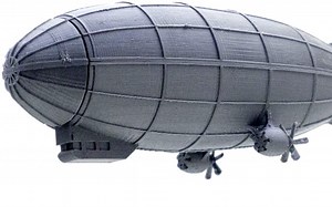 Snap-fit 3D printable airship can also form the base of a Saturn V rocket