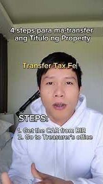 how to transfer a Title | land, house and lot or condo property
