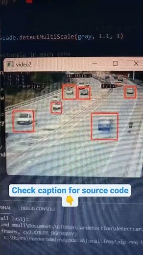 Detect road cars by OpenCV in python. car detector by programming language.