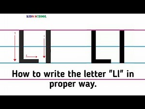 How to write the letter "Ll"