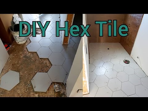 Installing Hex Tile and Schluter Ditra