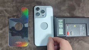 Protection Sticker for Magsafe Metal Ring,Compatible with Wireless Charging for iPhone16Pro/15Pro/14Pro/13Pro/12Pro/11Pro, Harm Blocker for Phone, 5G Shield Reduction (Black White) 2 PCS