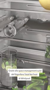 Avere tutto in ordine e al proprio posto vi infonde tranquillità? Grazie al nuovo frigorifero Whirlpool Total No Frost, avrete a disposizione una serie di soluzioni di design per riporre il cibo in maniera facile e intuitiva. Così, ogni cosa avrà il suo spazio, soprattutto i vostri snack preferiti! | Whirlpool