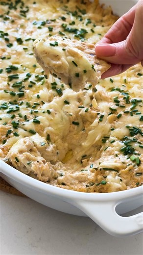 My family's favorite CHRISTMAS APPETIZER Recipe at: https://downshiftology.com/recipes/crab-dip/ | Downshiftology