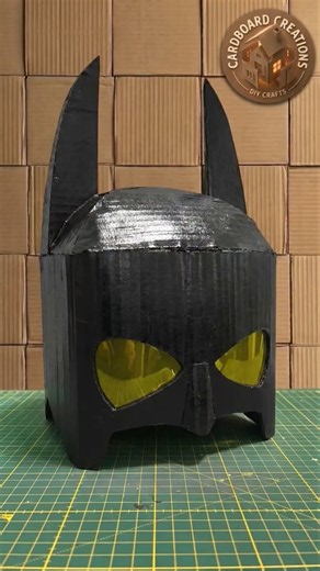 Cardboard Batman mask DIY