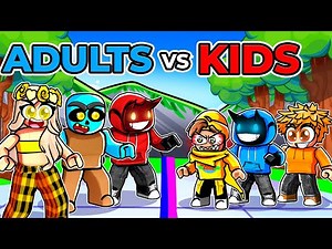 KIDS vs ADULTS in Roblox!