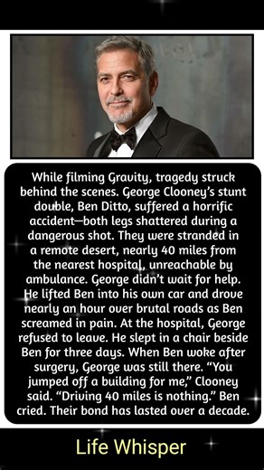 George Clooney Didn’t Call an Ambulance—He Drove 40 Miles and Changed a Life ❤️🔥