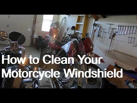 How to Clean Your Motorcycle Windshield