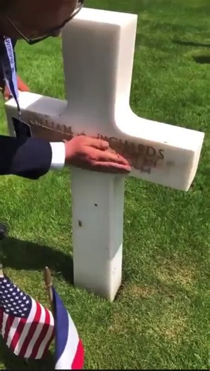 as I've mentioned before (many times), my grandfather landed on Omaha Beach on D-Day as part of the 320th Balloon Barrage Battalion. why he did what he did and what so many others died for is clear to the people who take care of those crosses.