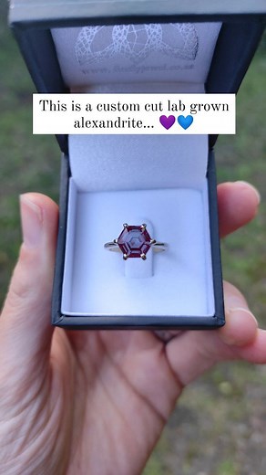 1.5K views · 41 reactions | One of my favourite unconventional stones for an engagement ring . . . #alexandritering #alexandrite #hexagonring #alexandriteengagementring #fireflyjewel | Firefly Jewellers | Facebook
