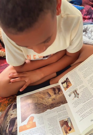 My son grabbed a children’s bible at the library today #proudparents #keepgodfirst #bible #library #childrenofgod #fpyシ
