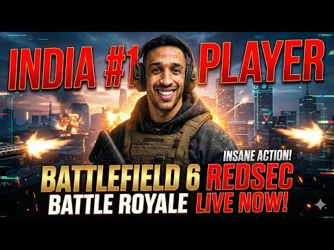 🔴 Battlefield 6 LIVE — Rank 1 India Player Farming Squads