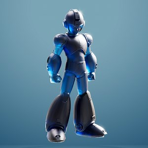 Megaman Fan Art - 3D Figure Inspired by the Video Game Classic / Megaman 3D Model - Retro Video Game Fan Art