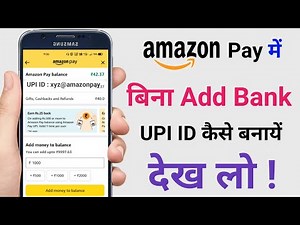 How to create amazon pay UPI I'd without add bank | bina jode amazon pay UPI I'd kaise banaye