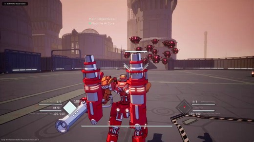 Crowded enemies? That’s where rockets shine!16 Null drones vs Iron Solutions + RPG.AoE attacks like explosions can instantly disrupt gathering of enemies or even defeat them if low HP.Understanding your weapon is part of becoming a good pilot.#Mecha #indiegame #CodeRapid