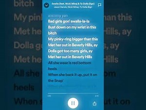 swalla (sped up+lyrics)
