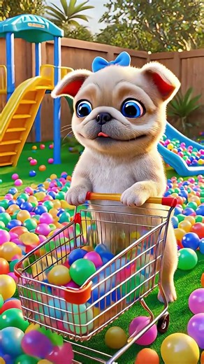 The Happiest DIY Project: Dog Builds Playground! #short, #dog, #pouty frenchie,