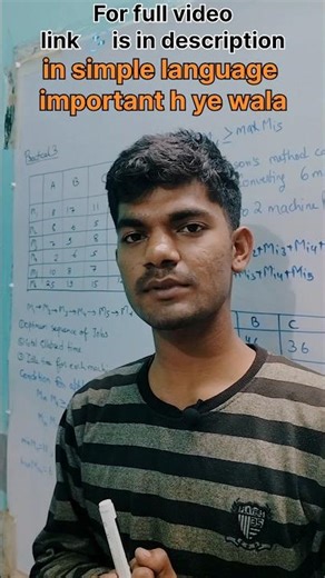 Job Sequencing Problem Using Johnson’s Rule | 3 Machine to 2 Machine trick. @MathsPerfection