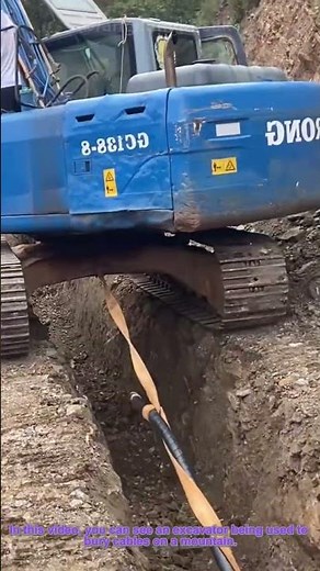 Excavator Mountain Cable Burying: Efficient Construction Hack for Laying Cables