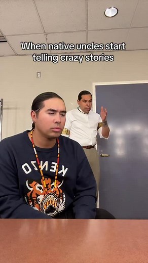 If you want to learn more about the traditional Little People, Uncle Dallas has the best stories haha #native #indigenous #nativeamerican #uncle | James Jones