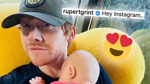 Rupert Grint shares first picture of baby daughter & reveals her name as he finally joins Instagram
