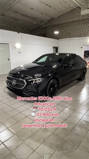 Mercedes E300e AMG Line Advanced 📆 10/2024 🕥 37.900 km 🌍langenhof.com🌍 @langenhof_automobile #mercedesbenz #mercedesamg #crashcar #amg #unfallautos