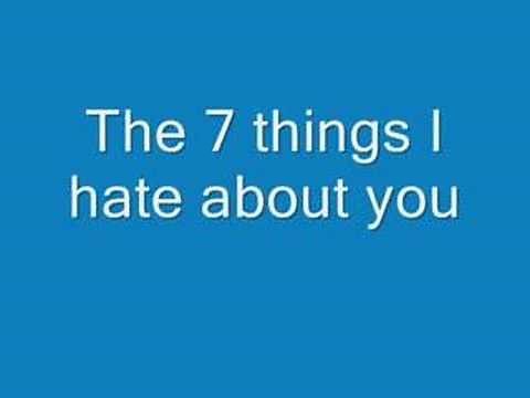 7 Things - Miley Cyrus- FULL- Lyrics on screen!