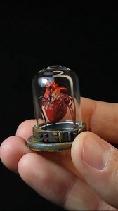 Residual Pulse 🫀 . . . #tinythings #minithings #miniature #minimaker #polymerclay #polymerclayart #miniatures #mini #miniaturist | Odd Little Workshop