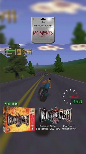 Road Rash 64 🏍️ Kicking Opponents Into Oncoming Traffic! 🎮 #shorts