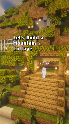 🏔️Mountainside Cottage- Cozy Minecraft House Inspiration | Cozy Builds 🏠