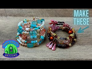 BEAD WITH ME! Memory Wire Bracelets featuring ‪@SoftFlexCompany‬ and ‪@MistyMoonDesigns‬