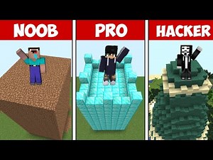 Minecraft NOOB vs PRO: SAFEST SECURITY TOWER BUILD CHALLENGE