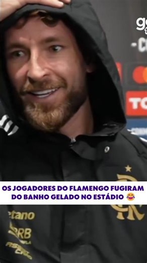 JOGADORES DO FLAMENGO FUGIRAM DO BANHO GELADO NO ESTÁDIO DO CUSCO 😂 #flamengo #mengão #mengo