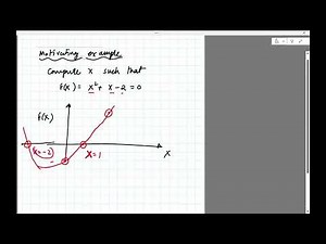 Numerics Lec04a: Introduction to root finding