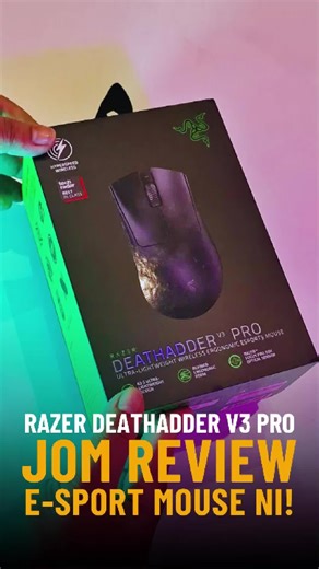 RZ000001 RAZER DEATHADDER V3 PRO E-SPORT MOUSE - TINGKATKAN PRESTASI PERMAINAN ANDA DENGAN RAZER DEATHADDER V3 PRO E-SPORT MOUSE! Jom meriahkan Brand Event Razer Malaysia pada 13–15 April ni! #TechMallMY #razermalaysia #gaming #mouse #fyppppppppppppppppppppppp #racuntiktok#viralvideo🔥 #fy #fyp p