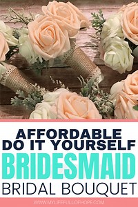 Afforable DIY Bridesmaid bouquet