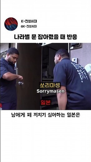 Reactions to holding the door by country