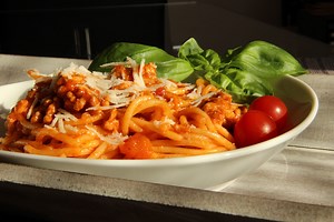 Špagety s mletým masem