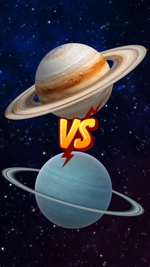 Saturn vs Uranus 🪐⚔️🔵 #fyp #vs #saturn #uranus #battle #space #planet #astronomy
