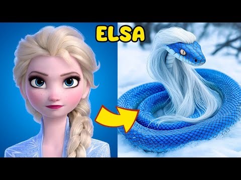 ❄️ FROZEN ❄️ Characters AS SNAKES And Their Favorite Snacks, Movies & More! | Elsa, Anna, Olaf