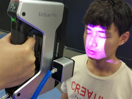 基于3D扫描3D打印制作人脸面具