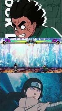 💥neji vs rock lee💥 talento contra esfuerzo quien ganara #mugen #anime #naruto