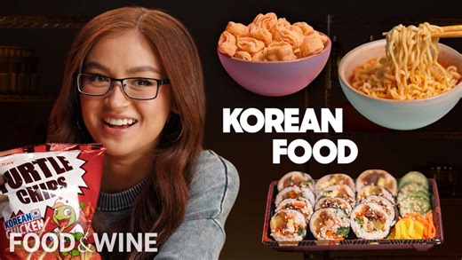 XO, Kitty's Anna Cathcart tries Korean food (kimbap, banana milk, tteokbokki & more) | Food & Wine