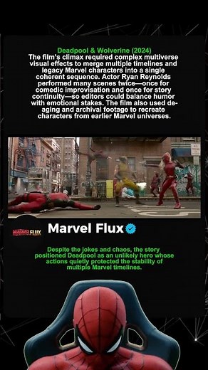 Deadpool & Wolverine 2024, The Scene Where Deadpool Quietly Saved the Entire Multiverse 🤫🩸 #marvel