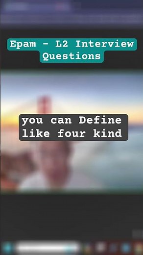 Java Interview Prep: EPAM 2nd Round Questions Explained! #shorts #javainterviewquestions #epam