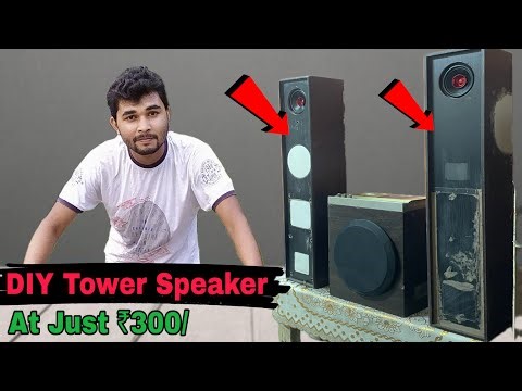 How to make powerful tower speaker with songbird 4inch speaker | 