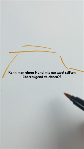 Hund zeichnen mit 2 Filzstiften | Zeichnen lernen | Akademie Ruhr